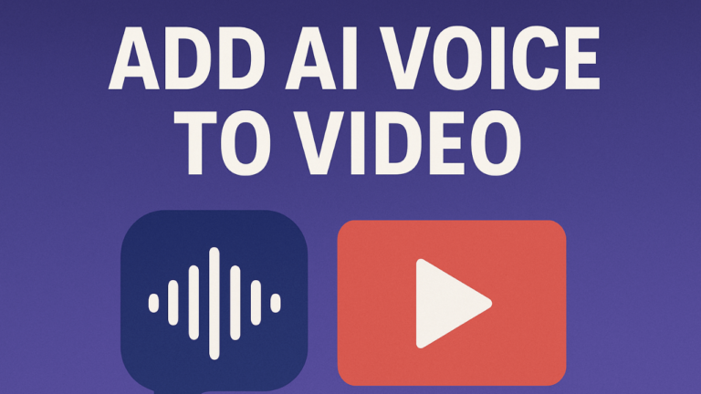 add ai voice to video