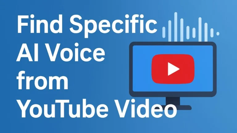 find specific ai voice for youtube